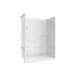 Camelia SH-6034 Acrylic Alcove Right-Hand Drain No Seat Two-Piece Shower in White