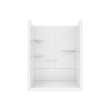 Camelia SH-6034 Acrylic Alcove Left-Hand Drain No Seat Two-Piece Shower in White
