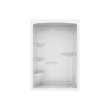 Camelia SHR-6034 Acrylic Alcove Right-Hand Drain Left Molded Seat One-Piece Shower in White