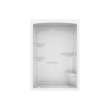 Camelia SHR-6034 Acrylic Alcove Left-Hand Drain Right Molded Seat One-Piece Shower in White