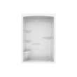 Camelia SHR-6034 Acrylic Alcove Right-Hand Drain Left Molded Seat Three-Piece Shower in White