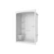 Camelia SHR-6034 Acrylic Alcove Right-Hand Drain Left Molded Seat Three-Piece Shower in White