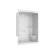 Camelia SHR-6034 Acrylic Alcove Center Drain Left and Right Molded Seat One-Piece Shower in White