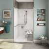 OPS-4248 California Title 24 Compliant AcrylX Alcove Center Drain One-Piece Shower in White