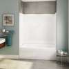 OPTS-6032 - Base Model AcrylX Alcove Left-Hand Drain One-Piece Tub Shower in White