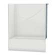 OPTS-6032 - Base Model AcrylX Alcove Right-Hand Drain One-Piece Tub Shower in White