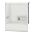 OPTS-6032 - ADA Grab Bars AcrylX Alcove Right-Hand Drain One-Piece Tub Shower in White