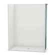 OPS-6030-RS - Base Model AcrylX Alcove Center Drain One-Piece Shower in White