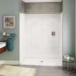 OPS-6036-RS - Base Model AcrylX Alcove Center Drain One-Piece Shower in White