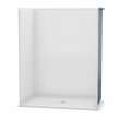OPS-6036-RS - Base Model AcrylX Alcove Center Drain One-Piece Shower in White