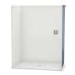 OPS-6036-RS - Base Model AcrylX Alcove Center Drain One-Piece Shower in White