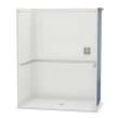OPS-6036-RS - ADA U-Bar AcrylX Alcove Center Drain One-Piece Shower in White