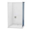 OPS-4248-RS - Base Model AcrylX Alcove Center Drain One-Piece Shower in White