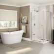 Orchestra 6636 AcrylX Freestanding Center Drain Bathtub in White with White Skirt