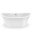 Orchestra 6636 AcrylX Freestanding Center Drain Bathtub in White with White Skirt