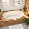 Talma 7242 Acrylic Drop-in End Drain Combined Whirlpool & Aeroeffect Bathtub in White