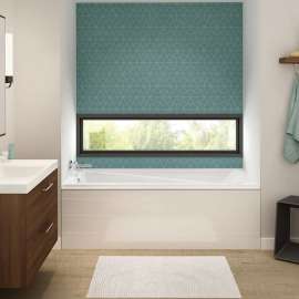 Exhibit 6036 IF Acrylic Alcove Left-Hand Drain Bathtub in White