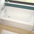Exhibit 6636 IFS AFR Acrylic Alcove Left-Hand Drain Bathtub in White