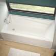 Exhibit 7242 IFS AFR Acrylic Alcove Right-Hand Drain Aeroeffect Bathtub in White