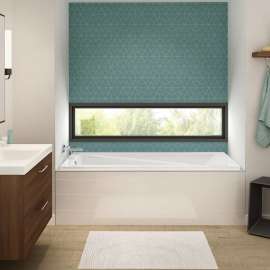Exhibit 7234 Acrylic Drop-in End Drain Bathtub in White
