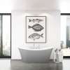 Ariosa 6636 Acrylic Freestanding Center Drain Bathtub in White with Sterling Silver Skirt