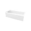 Rubix Access 6030 Acrylic Alcove Left-Hand Drain Bathtub in White