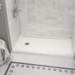 Zone Square 60 x 32 Acrylic Alcove or Corner Shower Base with Left-Hand Drain in White