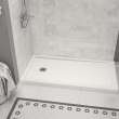 Zone Square 60 x 32 Acrylic Alcove or Corner Shower Base with Left-Hand Drain in White