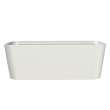 Oberto 6731 Acrylic Freestanding Center Drain Bathtub in White with White Skirt