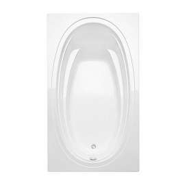 Panaro 6042 Acrylic Drop-in End Drain Bathtub in White