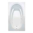 Panaro 6042 Acrylic Drop-in End Drain Bathtub in White