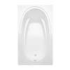 Panaro 6042 Acrylic Drop-in Left-Hand Drain Bathtub in White