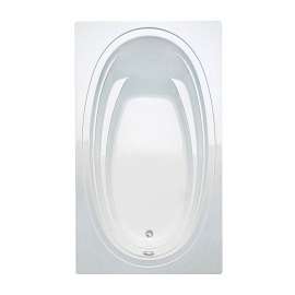 Panaro 7242 Acrylic Drop-in End Drain Bathtub in White