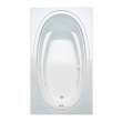 Panaro 7242 Acrylic Drop-in Left-Hand Drain Bathtub in White