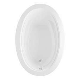 Arno 6040 Acrylic Drop-in End Drain Bathtub in White