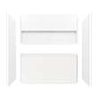 NexTile 6030 Direct-to-Stud Four-Piece Alcove Tub Wall Kit in White