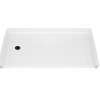 MX QSI-6030-BF 1 in. AcrylX Alcove Shower Base with Left-Hand Drain in White