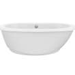 Souvenir Acrylic Freestanding Center Drain Bathtub in White