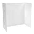 Effika 6030 Polystyrene Glue Up Three-Piece Tub Wall Surround in White