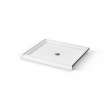 Icon 4234 AcrylX Alcove Shower Base with Center Drain in White