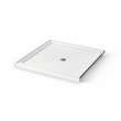 Icon 4242 AcrylX Alcove Shower Base with Center Drain in White