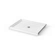 Icon 4834 AcrylX Alcove Shower Base with Center Drain in White