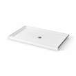 Icon 6036 AcrylX Alcove Shower Base with Center Drain in White