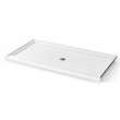 Icon 7236 AcrylX Alcove Shower Base with Center Drain in White