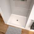 SPL 3850 AcrylX Alcove Shower Base with Center Drain in White