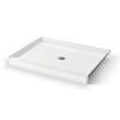SPL 3850 AcrylX Alcove Shower Base with Center Drain in Biscuit