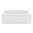 Mackenzie Corner 6030 AFR AcrylX Corner Right-Hand Drain Bathtub in White