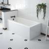 Mackenzie Corner 6032 AcrylX Corner Right-Hand Drain Bathtub in White
