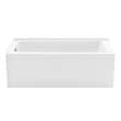 Mackenzie Corner 6032 AcrylX Corner Right-Hand Drain Bathtub in White