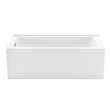 Mackenzie Corner 6032 AFR AcrylX Corner Right-Hand Drain Bathtub in White